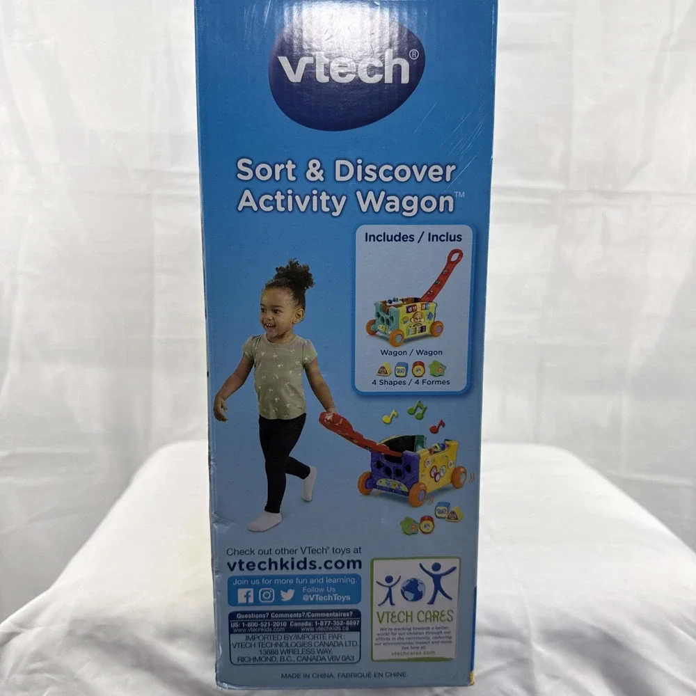 VTech Sort & Discover Activity Wagon with Accessories,‎ Baby and Toddler Toys